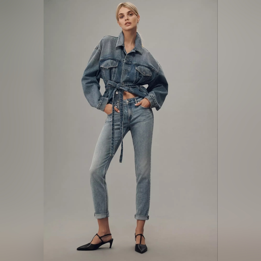 Rag & Bone Dre Low-Rise Boyfriend Denim Jeans Size 27